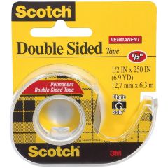 Scotch® Çift Taraflı Astarsız Bant Kesicili 12mmx6,3m