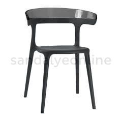 Pidri Plastik Yemekhane Sandalyesi Siyah