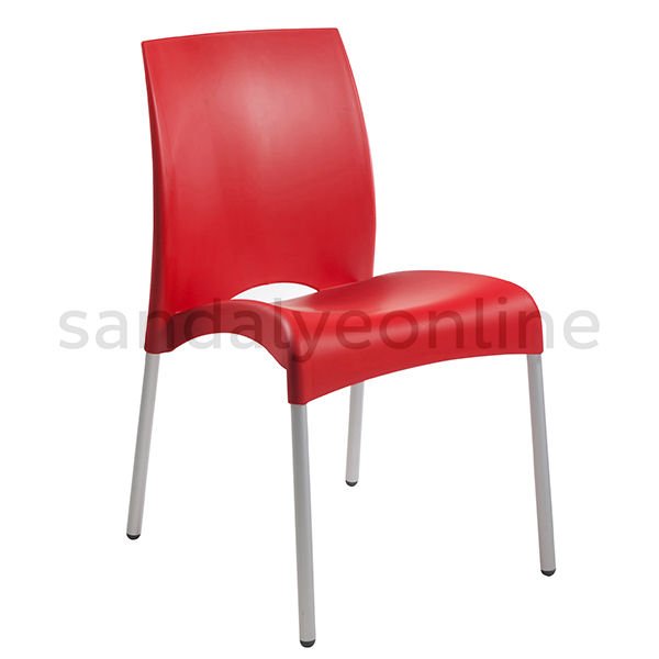 Vital Plastik Okul Kantin Sandalyesi Kırmızı