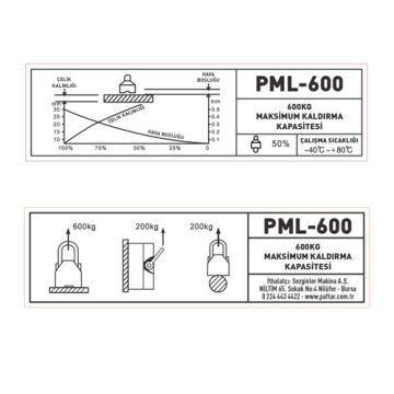 Paftar PML-600 Manyetik Kaldıraç