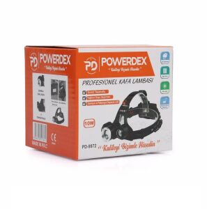 Powerdex PD-9972 Şarjl Edilebilir Pilli 10W Kafa Lambası