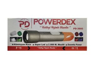 Powerdex PD-3900 Zoomlu Şarjlı El Feneri