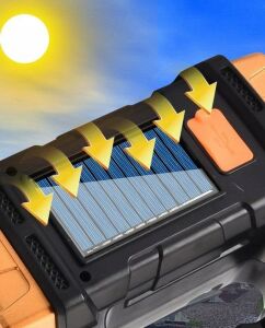 Powergold PG-800 Çok Fonksiyonlu Şarjlı Kamp Feneri Solar Enerjili 38W