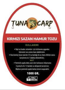 Tuna Carp Kırmızı Sazan Hamur Tozu 1000 gr
