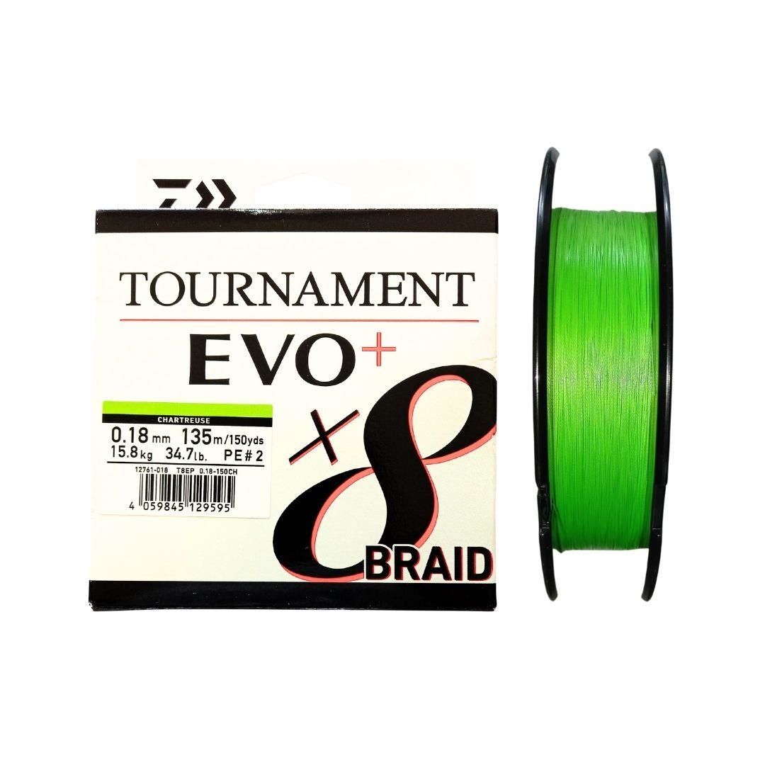 Daiwa Tournament EVO+ 135m 0.18mm 8X Chartreuse İp Misina
