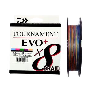 Daiwa Tournament EVO+ 300m 0.20mm 8X Multi Color İp Misina