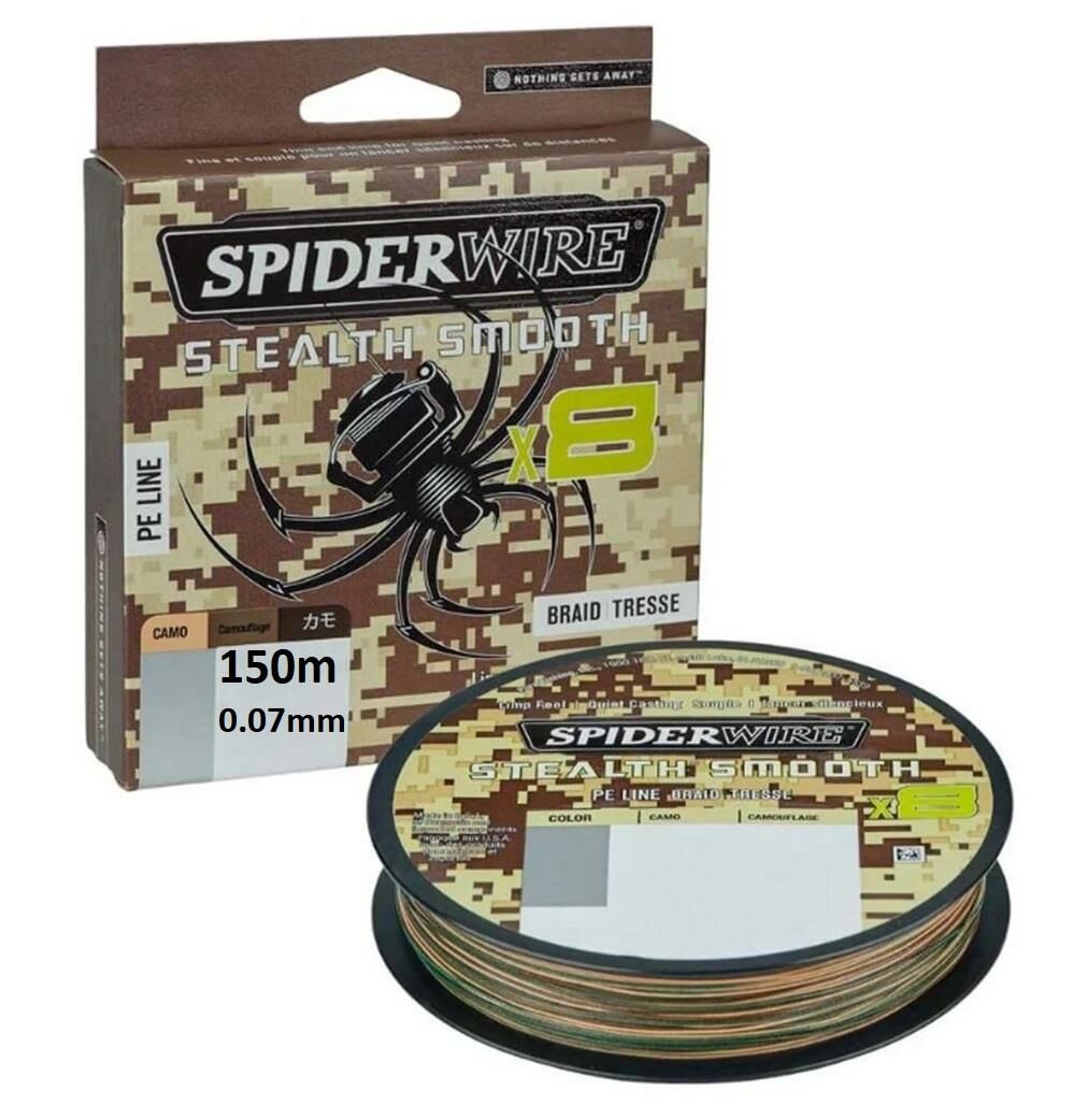 SpiderWire 8X 0.07mm 150m Stealth Smooth İp Misina Camo