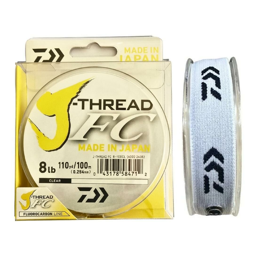 Daiwa J-Thread FC Leader 0.254mm 8lb 100m %100 Fluorocarbon Misina