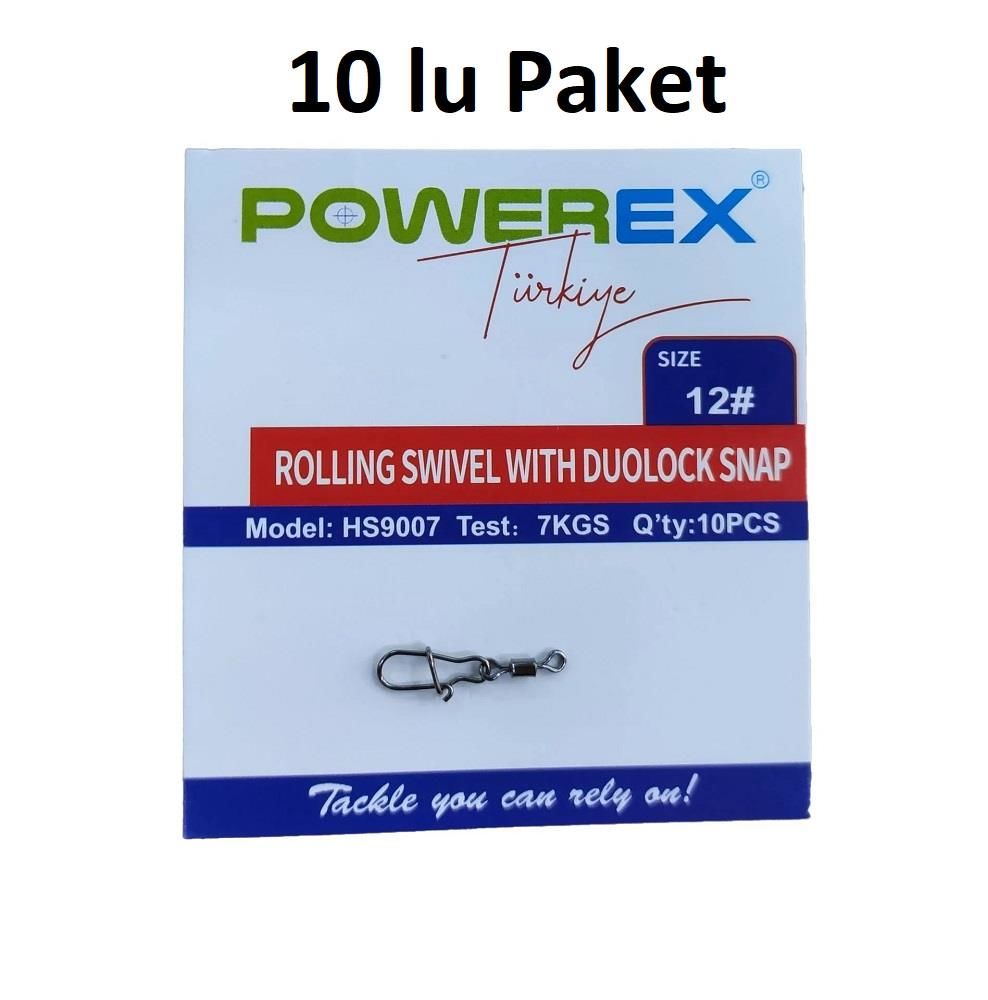 Powerex HS9007 No:12 Klipsli Fırdöndü (10 adet)