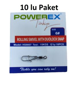 Powerex HS9007 No:6 Klipsli Fırdöndü (10 adet)