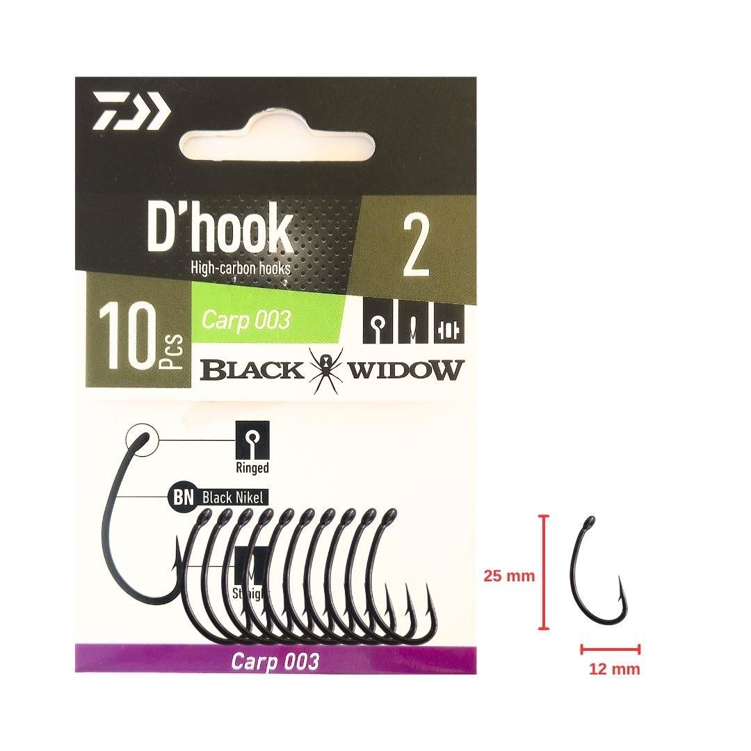 Daiwa Black Widow Carp 003 İğne No:2 (10 adet)