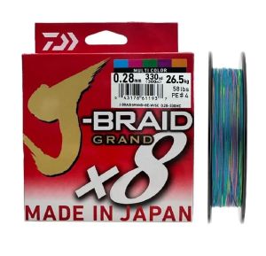 Daiwa J-Braid Grand 300m 0.28mm 8X Multi Color İp Misina
