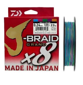 Daiwa J-Braid Grand 300m 0.24mm 8X Multi Color İp Misina