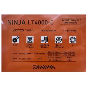 Daiwa Ninja 23 LT 4000 C Spin Olta Makinesi