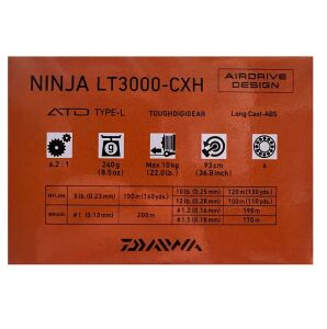 Daiwa Ninja 23 LT 3000 CXH Spin Olta Makinesi