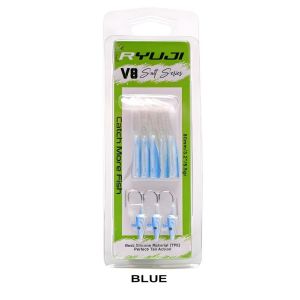 Ryuji V8 8cm 5.5gr Silikon Yem (3+5) Blue