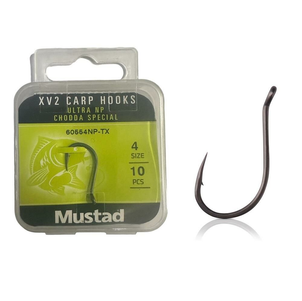 Mustad XV2 Carp Chodda Special No:4 Sazan İğnesi (10 adet)