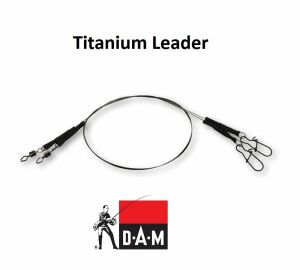 Dam Effzett Kınk-Free Titanium Leader 20 cm 15 kg 2 Adet