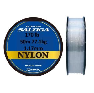 Daiwa Saltiga 50m 1.17mm (170lb) Nylon Leader Misina
