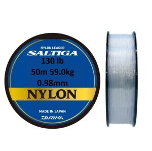 Daiwa Saltiga 50m 0.98mm (130lb) Nylon Leader Misina