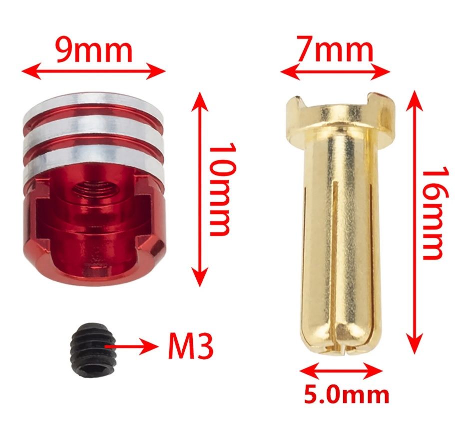 5mm Soğutuculu Bullet Konnektör