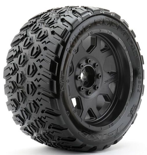 X-MT Extreme Tyre King Cobra Belted on TRX X-Maxx Black Rims 4 Adet