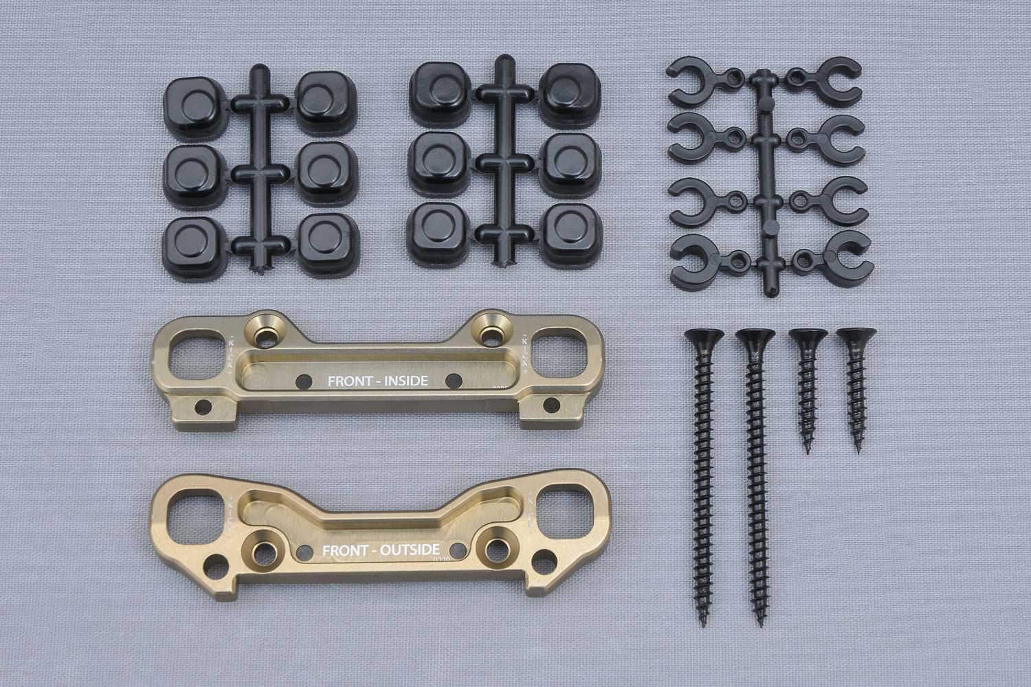 300203A Front Wishbone Holder Set Alloy (Opt.)