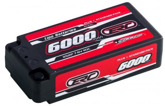 ERC 6000Mah 7.6V 55/110C HV Shorty HardCase Lipo