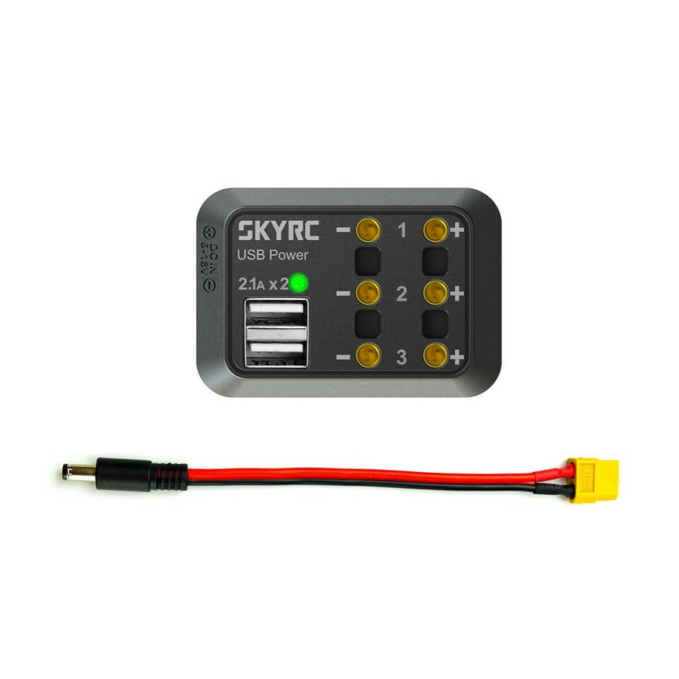 Güç Dağıtım İstasyonu 3x DC Çıkış + 2x USB (2.1A)