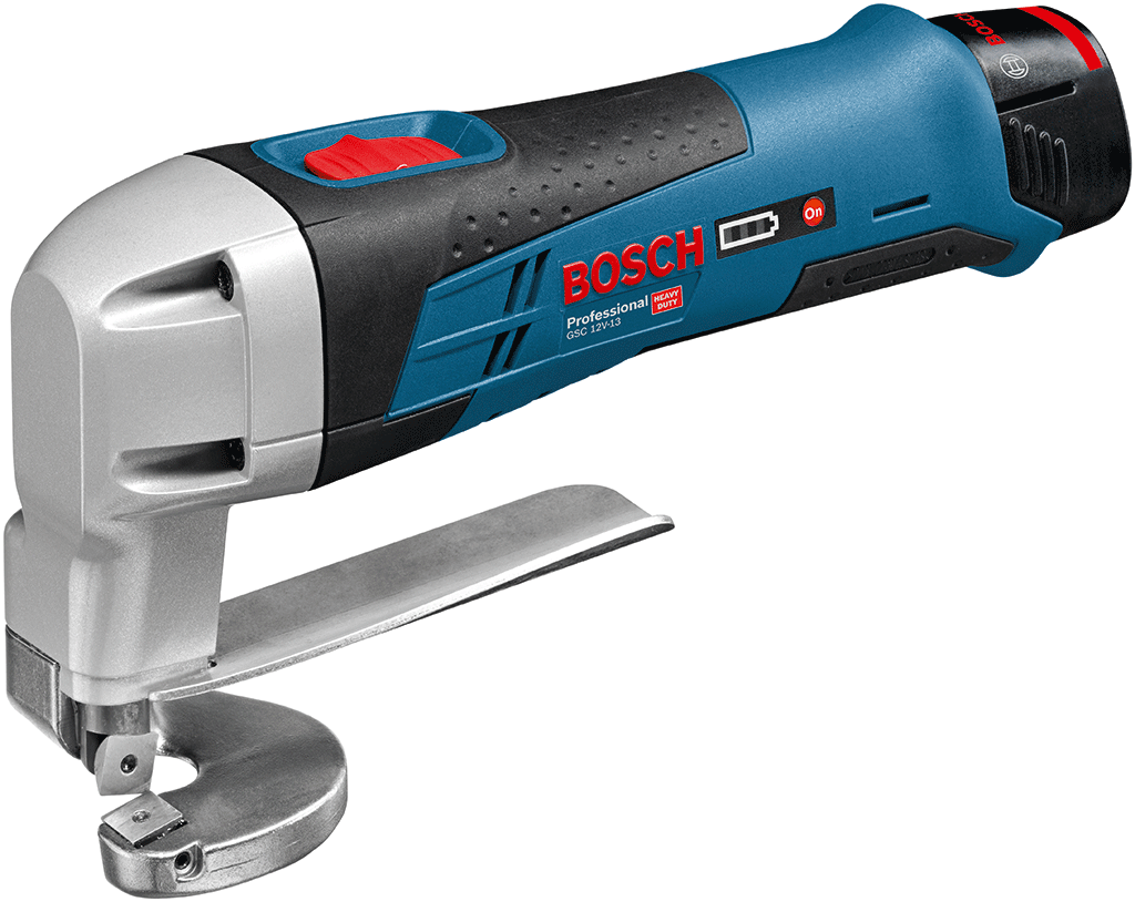 Bosch Professional GSC 12V-13 2 Ah Çift Akülü Sac Kesme Makinesi - L-boxx Çantalı