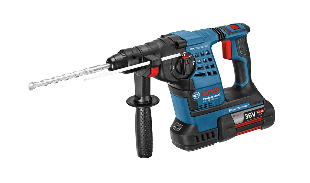 Bosch Professional GBH 36 V-LI Plus 4 Ah Çift Akülü Kırıcı/Delici - L-boxx Çantalı