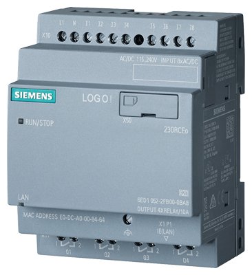 6ED1052-2FB08-0BA0 /LOGO! 230RCEO, logic module, PS/I/O: 230V/230V/relay, 8 DI/4