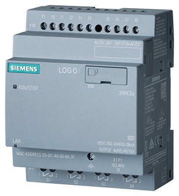 6ED1052-2HB08-0BA0 /LOGO! 24RCEO (AC), logic module, PS/I/O: 24 V DC/24 V AC/rel