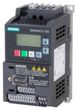 6SL3210-5BB11-2UV1 /SINAMICS V20 200-240 V 1-phase-AC -10/+10 Rated power 0.12 k