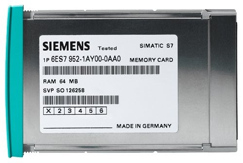 6ES7952-1AY00-0AA0 /S7 MEMORY CARD, RAM, 64MB, LONG VERS.