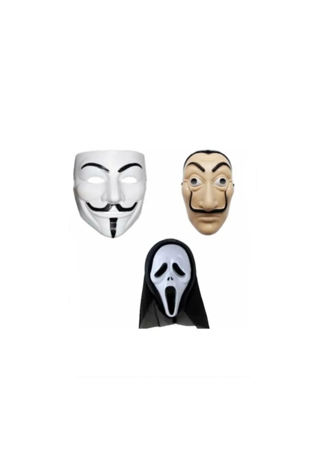 3 Lü Maske Seti Vandetta La Casa De Papel Çığlık