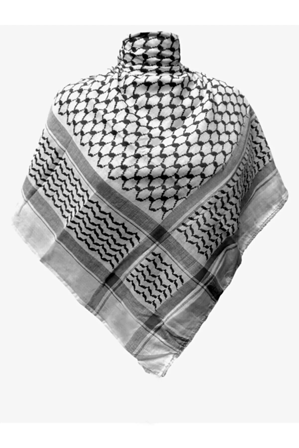 Filistin Puşisi Kefiyesi Kaliteli Bıyıklı Model Puşi Arafat