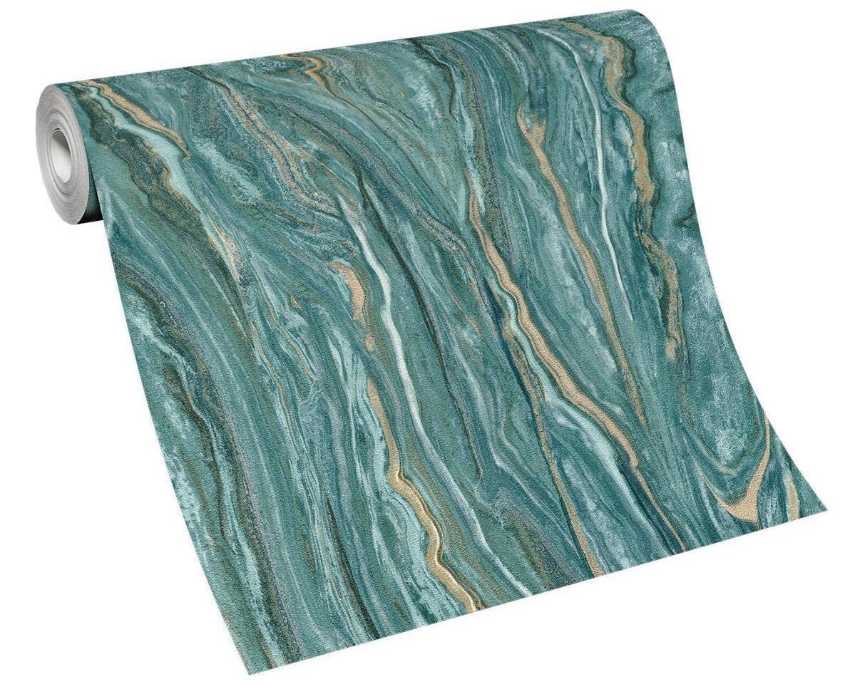 Elle duvar kagidi-12077-36-Erismann-Alman ürünü-granit-mavi-bej-modern-fon-( Rulo ölçüleri.(1,06x10,05 mt)