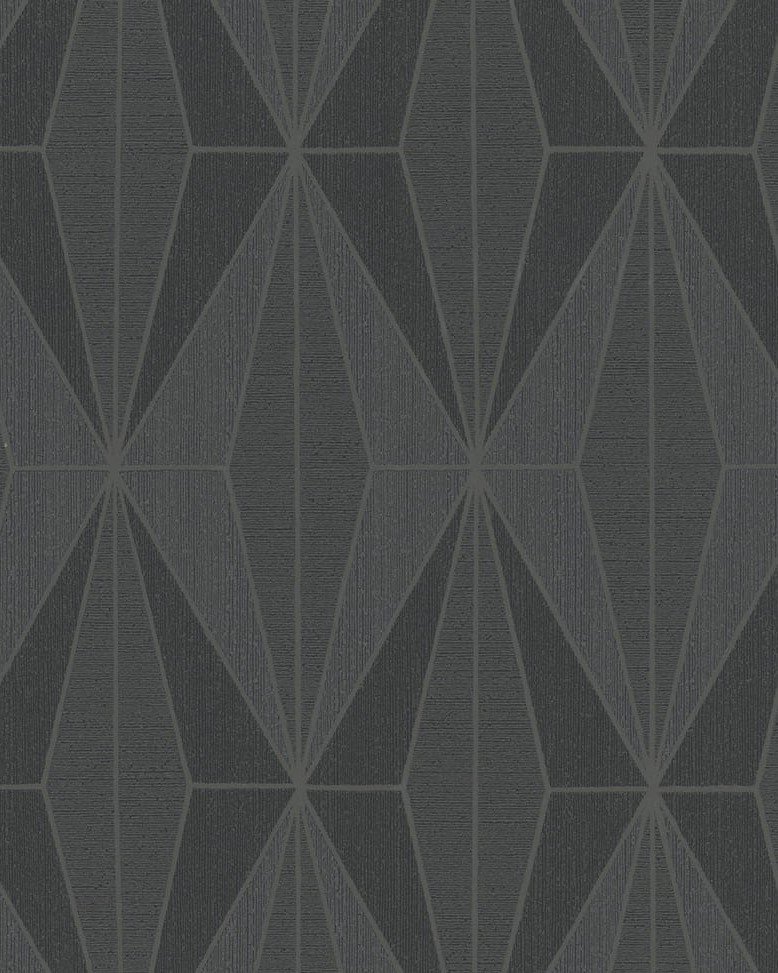 Giulia novamur 6781-20-ithal-Alman-siyah-gri-modern-kareli-dokulu-kabartmalı-modelli-3 boyutlu-fon-(Rulo Ebatı: 10,05 x 0,53 m)
