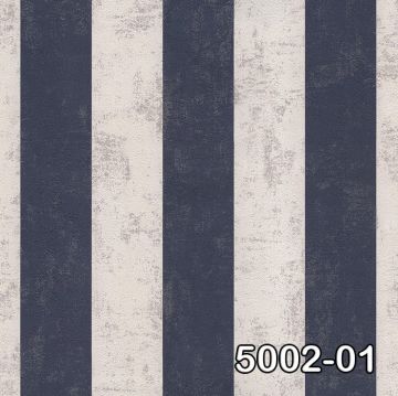 Retro 5002-01-beyaz mavi çizgili-(16,2 m2)