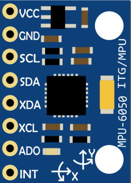 Mpu 6050 6 Eksenli İvme Ölçer Sensör