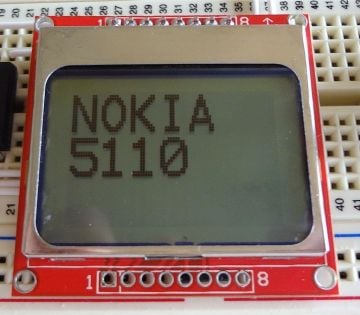 Nokia 5110 Lcd Ekran - Mavi Aydınlatmalı - Kırmızı Model