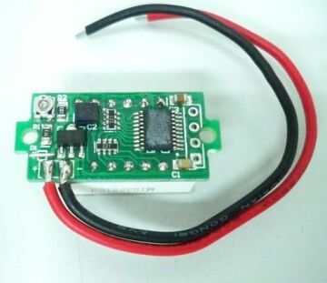 0.28 '' 3v - 30v Küçük Dijital Voltmetre - 3 Kablolu - Turuncu Renkli