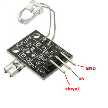 Kalp Atış -  Nabız Ölçüm Sensörü - Ky-039 Heart Beat Sensor