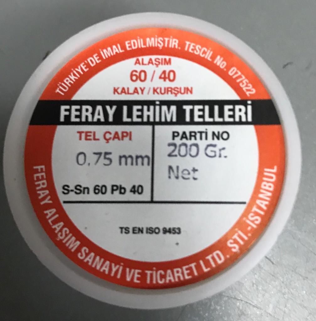 Feray 200 Gram 0.75mm Lehim Teli