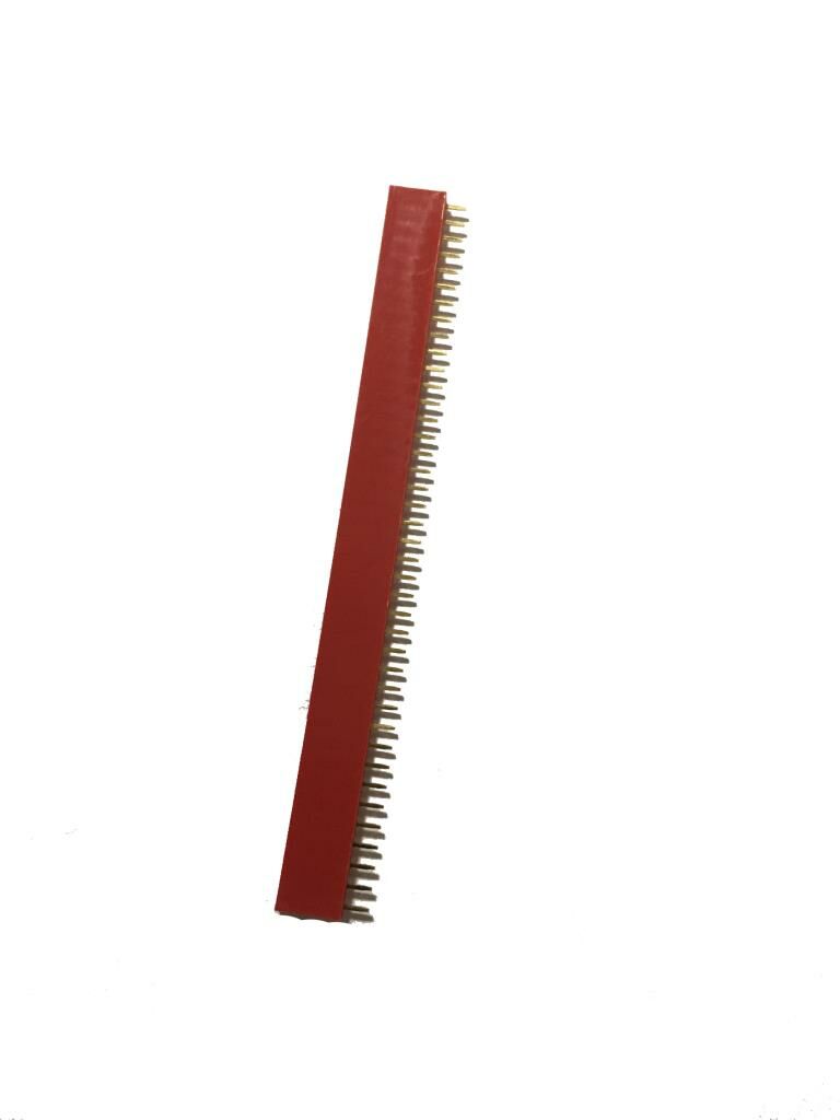 1x40 Pin Dişi Header 2.54 mm - 0.1inch Kırmızı Renkli