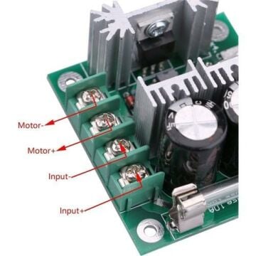 12-40v 10a Motor Hız Kontrol Sürücü Kartı - 400w