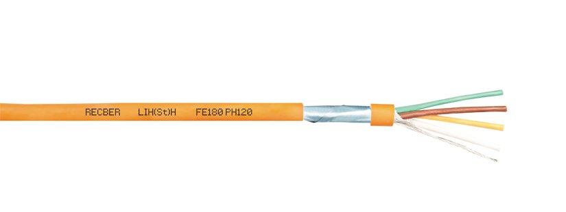 Reçber LIH(St)H FE180 PH120 3x2,5 Yangına Dayanıklı Kablo Halogen Free 100 Metre