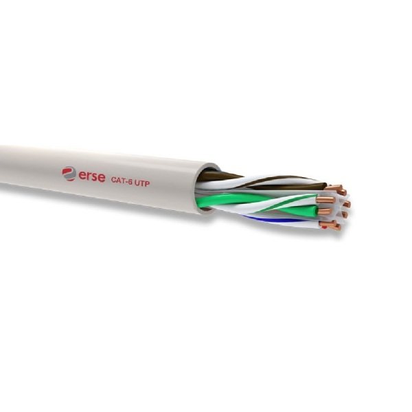 Erse 4x2x23 AWG CAT-6 U/UTP Erline Data Kablosu 100 Metre