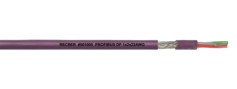 Reçber PROFİBUS DP 1X2X22AWG Bus Kablosu 100m